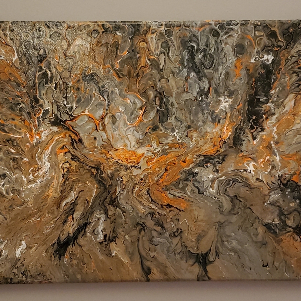 Acrylic Fluid Art on Canvas